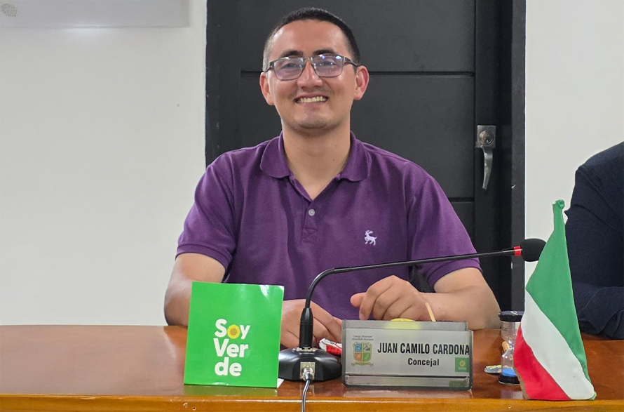 Juan Camilo Cardona es reelegido como presidente del Concejo Municipal de Montebello
