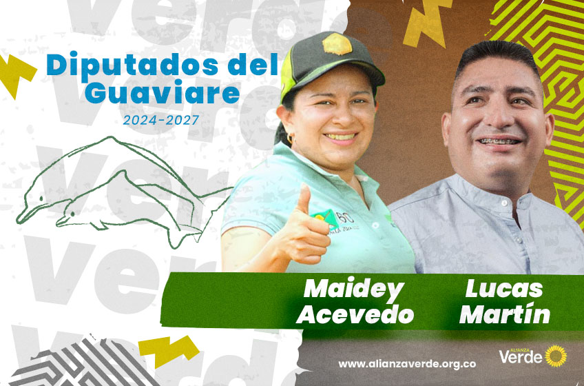 Maidey y Lucas son reelegidos como diputados por nuestro partido en el departamento del Guaviare