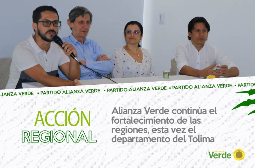 Alianza Verde continúa el fortalecimiento de las regiones, esta vez el departamento del Tolima