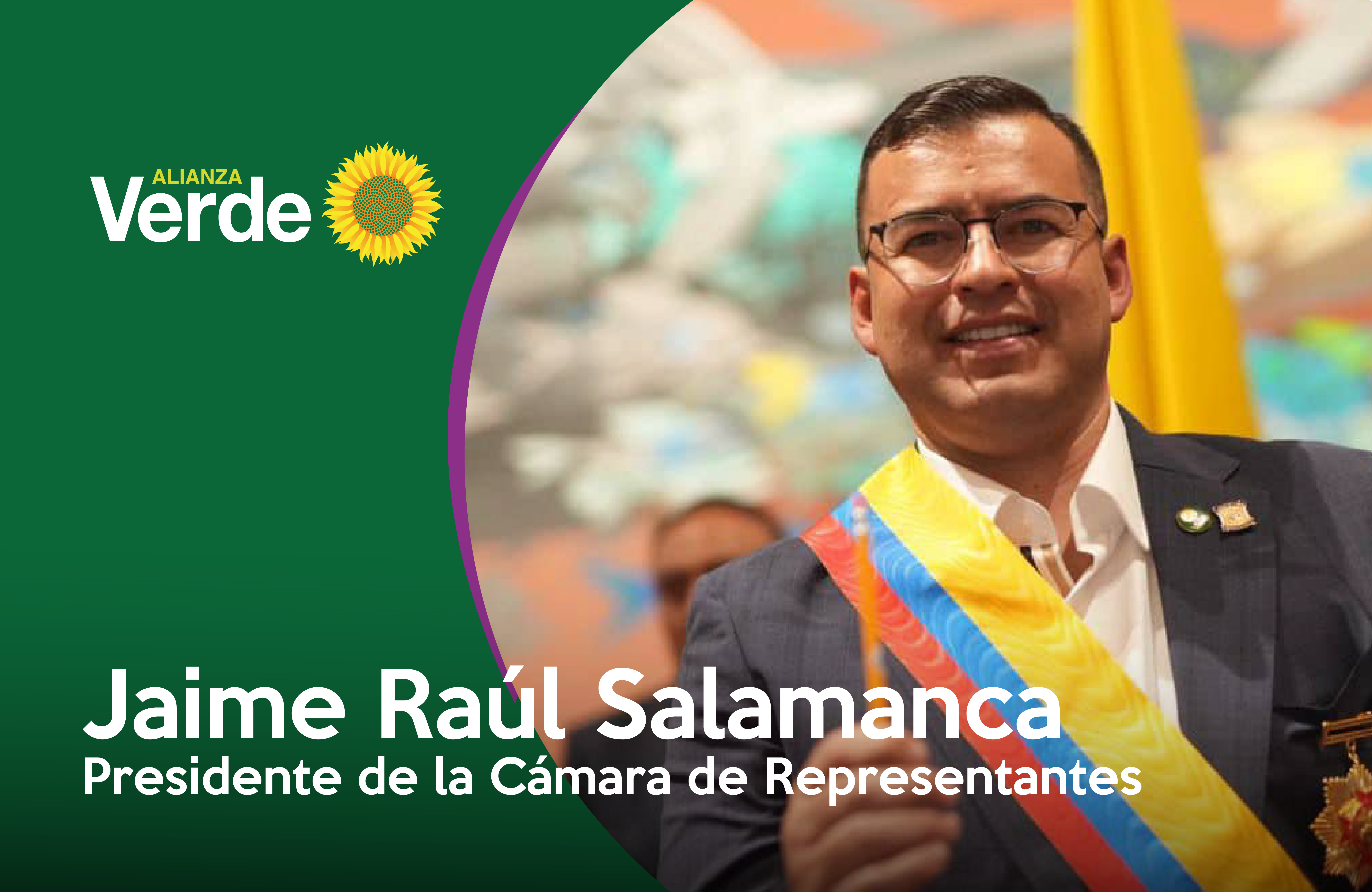 Saludamos elección de nuestro Representante a la Cámara Jaime Raúl Salamanca como Presidente de la Cámara de Representantes 