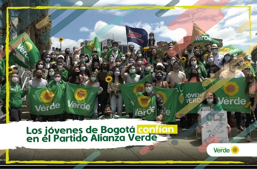 Los jóvenes de Bogotá confían en el Partido Alianza Verde